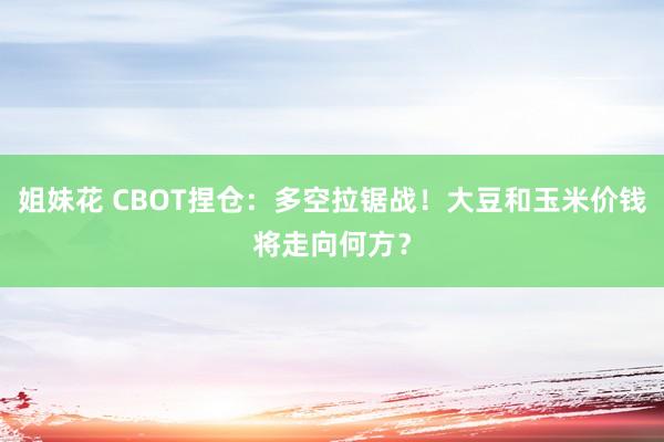 姐妹花 CBOT捏仓：多空拉锯战！大豆和玉米价钱将走向何方？
