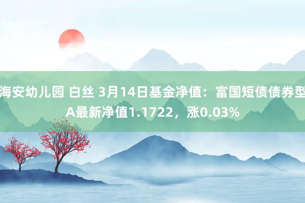 海安幼儿园 白丝 3月14日基金净值：富国短债债券型A最新净值1.1722，涨0.03%