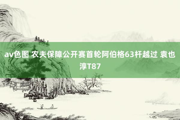av色图 农夫保障公开赛首轮阿伯格63杆越过 袁也淳T87