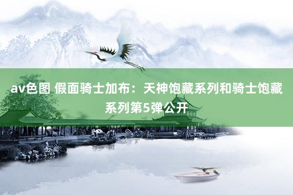 av色图 假面骑士加布：天神饱藏系列和骑士饱藏系列第5弹公开