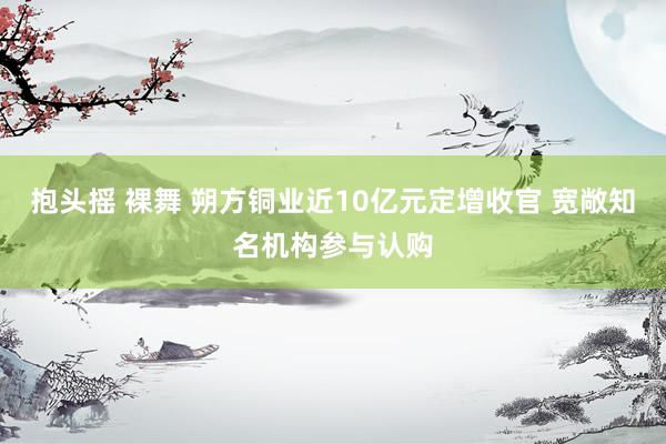 抱头摇 裸舞 朔方铜业近10亿元定增收官 宽敞知名机构参与认购