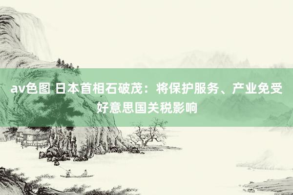 av色图 日本首相石破茂：将保护服务、产业免受好意思国关税影响