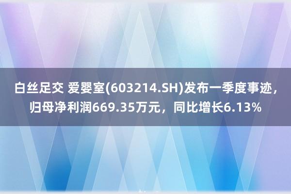 白丝足交 爱婴室(603214.SH)发布一季度事迹，归母净利润669.35万元，同比增长6.13%